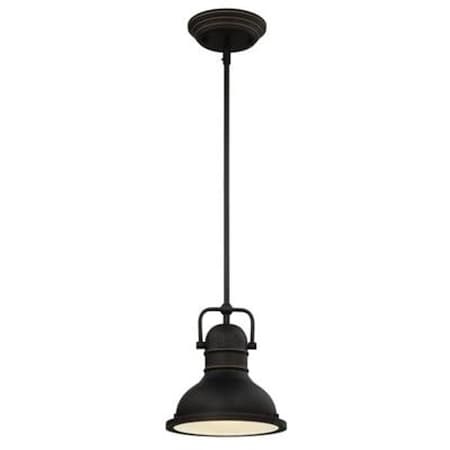 Westinghouse Lighting 63082A One-Light LED Mini Pendant With Highlights & Frosted Prismatic Lens
